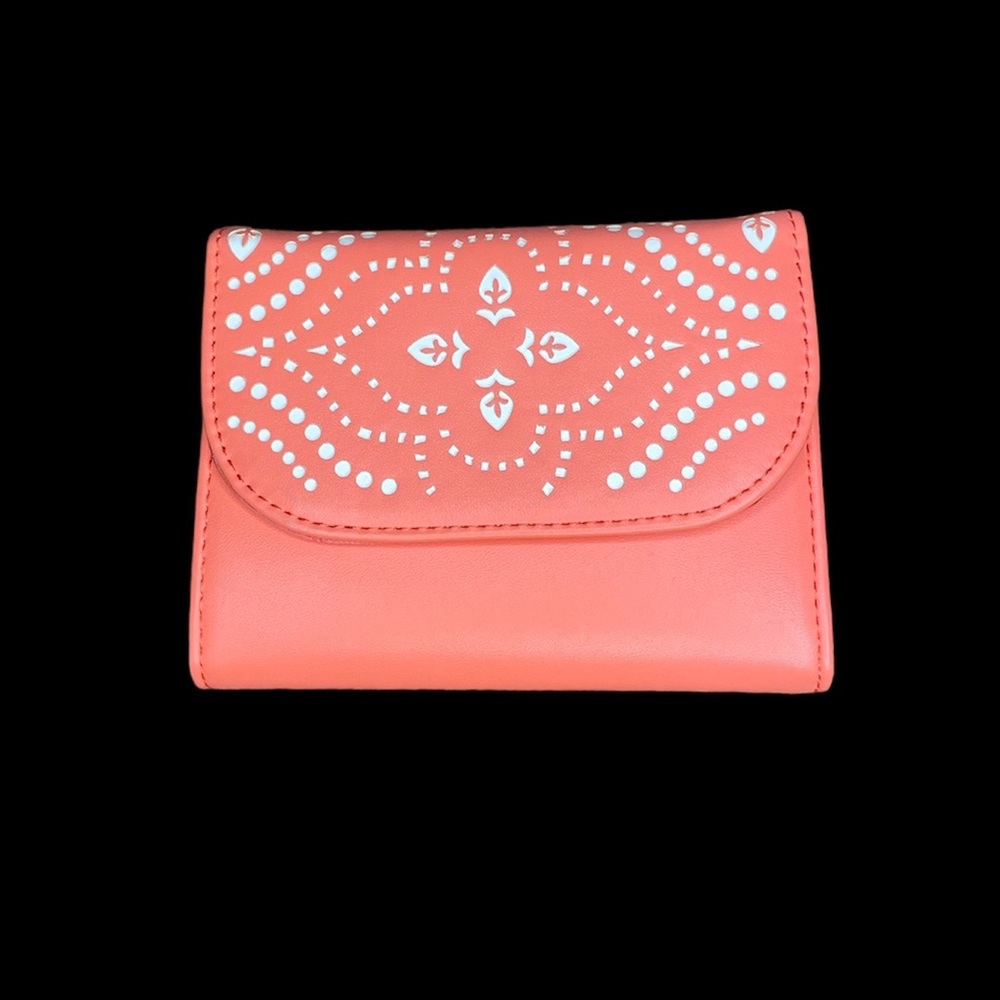 Vera Bradley Coral and White Wallet